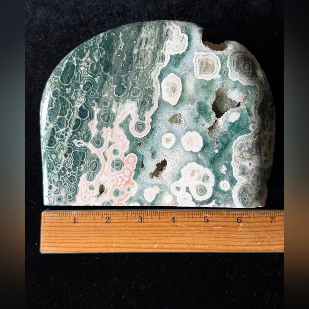 Rare Ocean Jasper From Madagascar 1.765 Pound. Gorgeous Piece! Guarantee - Picture 14 of 16